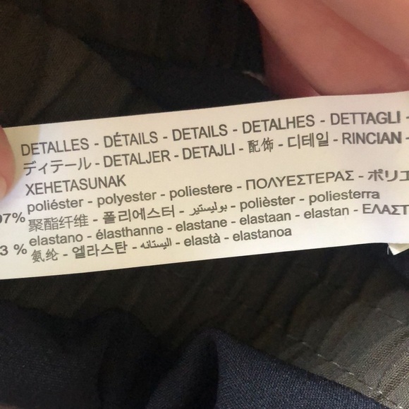 Zara Pull On Striped Leg Crop
Jogger Pant L Black Cream Pockets Active Lounge - Picture 5 of 5